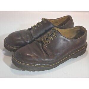 Dr Martens Docs 1561 Oxfords Womens 6 Brown Leather 4 Eye Vintage England
